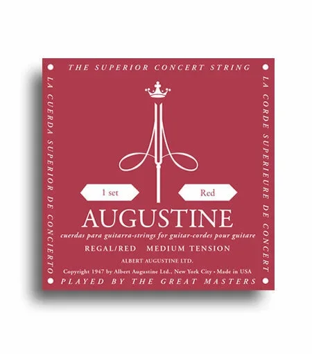 Augustine Regal Red Strings – Extra High Tension Trebles / Medium Tension Basses