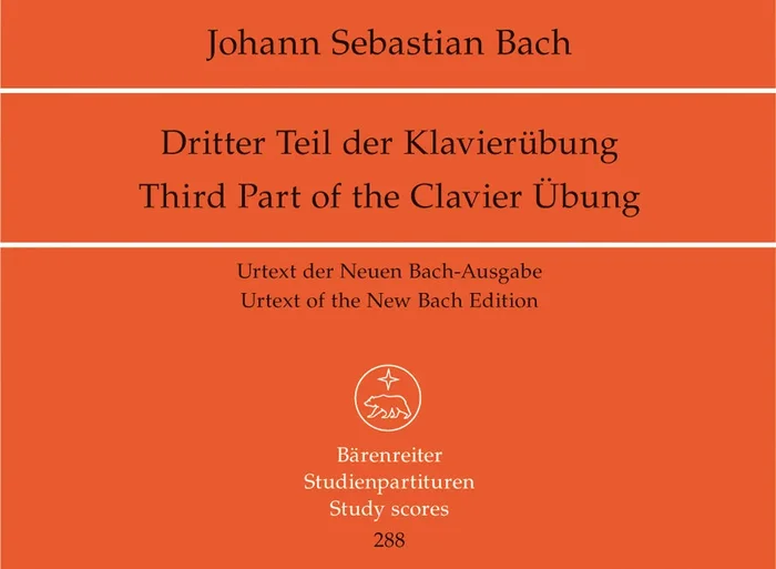 Bach: Third Part Klavierubung – Study Score