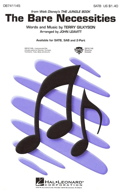 Bare Necessities Instrumental Pak (Set of Parts)