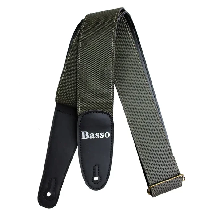 Basso Guitar Strap-Attack Recyclable Synth Army Green EX 33