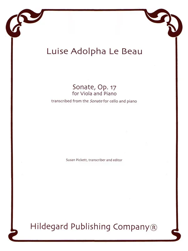 Beau: Sonata, Op. 17 (arr. for viola)