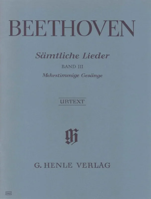 Beethoven: Complete Songs for Voice & Piano Volume 3