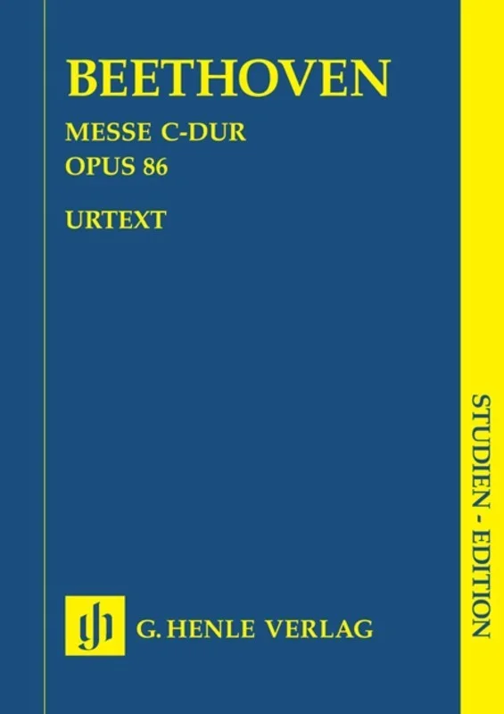Beethoven: Mass in C Major Op 86 Study Score