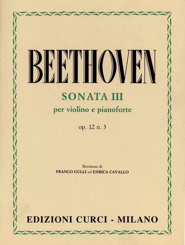 Beethoven: Violin Sonata in E-flat Major, Op. 12, No. 3