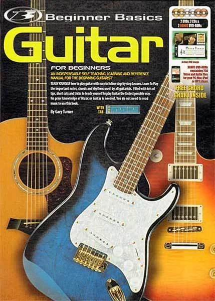 Beginner Basics Guitar Book/CD(2)/DVD(2)/DVD-Rom(2) Book