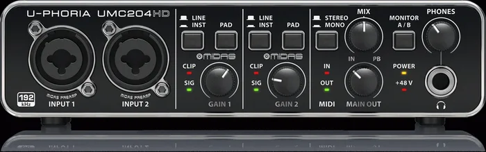 Behringer U-Phoria Umc204Hd Interface