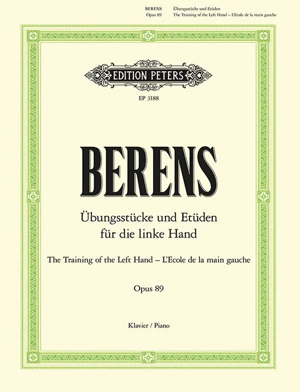 Berens: The Training of the Left Hand, Op. 89
