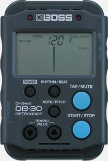 BOSS DB-30 Portable Metronome with Rhythm Patterns and Time Feels – Compact and Reliable Music Practice Tool