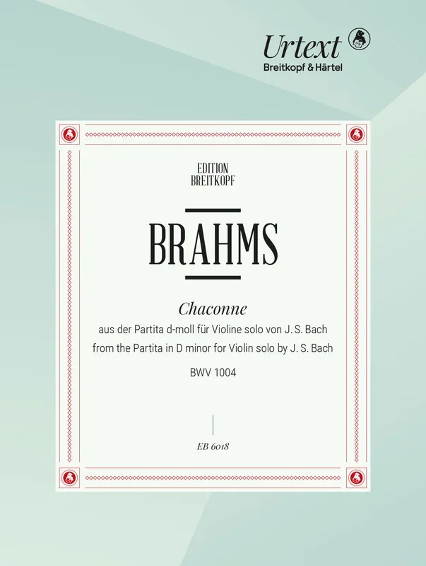 Brahms: Chaconne in D Minor for the Left Hand (after Bach’s Partita, BWV 1004)