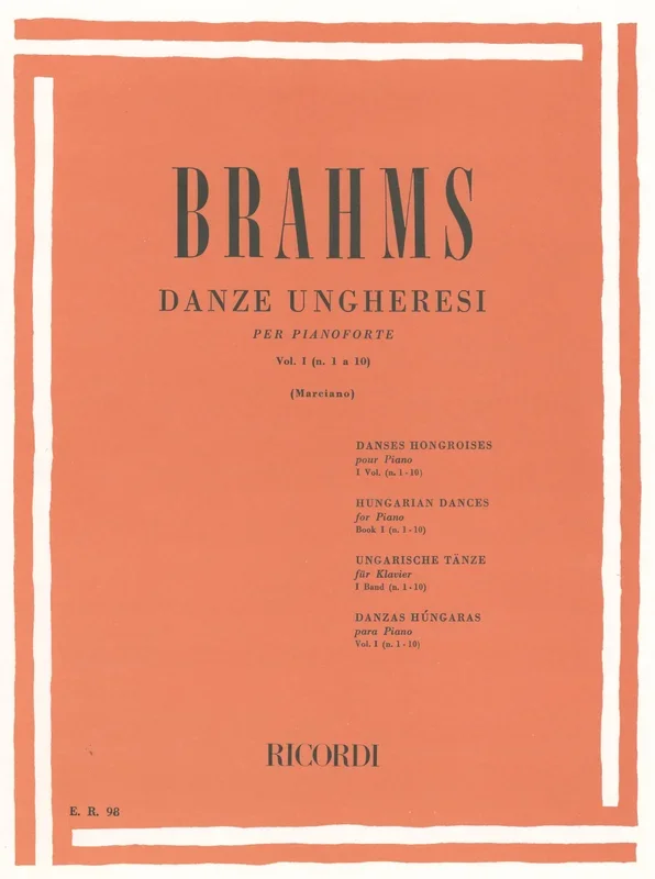 Brahms: Hungarian Dances, Nos. 1-10 (Version for Solo Piano)