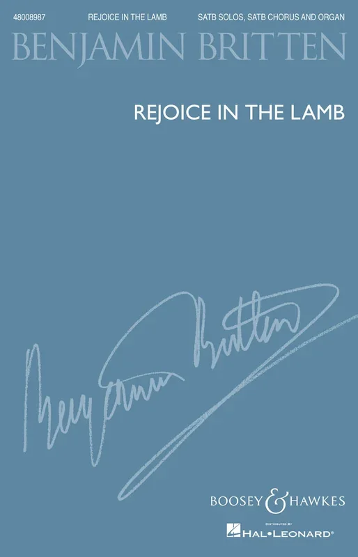 Britten: Rejoice in the Lamb, Op. 30