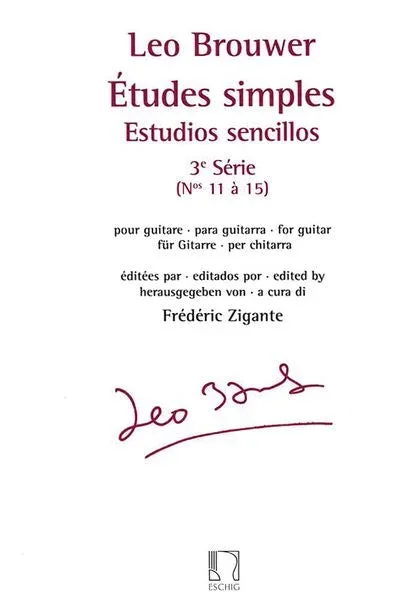 Brouwer: Estudios sencillos – Nos. 11-15