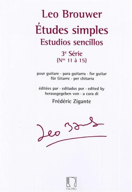 Brouwer: Etudes Simples – Vol. 3 Nos. 11-15