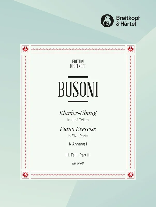 Busoni: Klavierübung – Piano Studies – Part 3 (Lo Staccato)