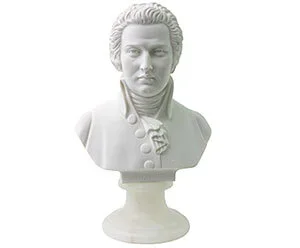 Bust 15cm-Crushed Marble Mozart
