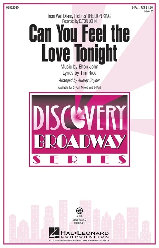 Can You Feel The Love Tonight 2 Pt (Octavo)