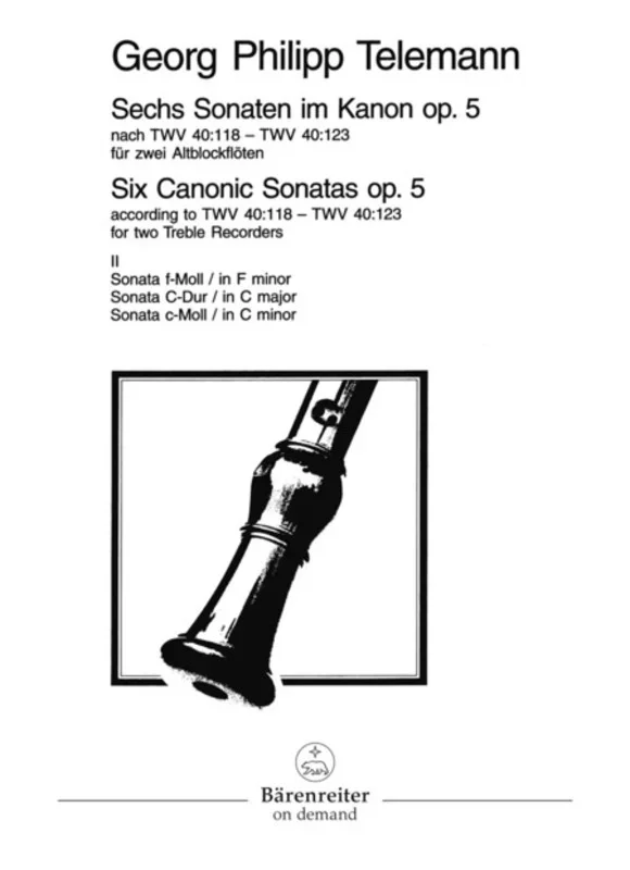Canonic Sonatas 6 Op 5 Book 2