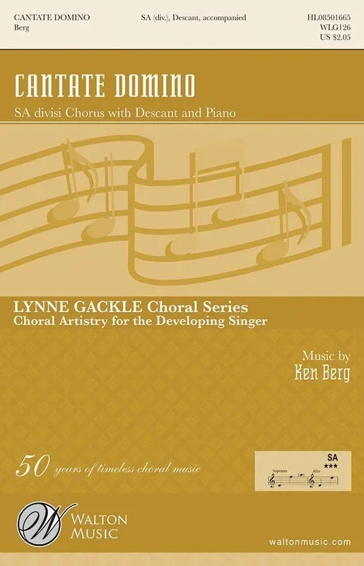 Cantate Domino 3 Pt Treble (Octavo)