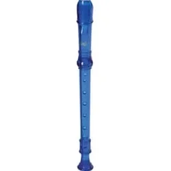 Canto CR101 Blue 1-Piece Soprano Recorder – Baroque Fingering