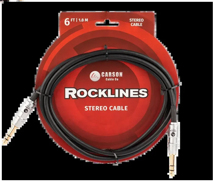 Carson Cable Co Rocklines 6 ft Stereo Instrument/Audio Cable