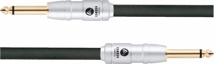 CARSON Rocklines 1 Foot Patch Lead Straight Plugs Heavy Duty Cable