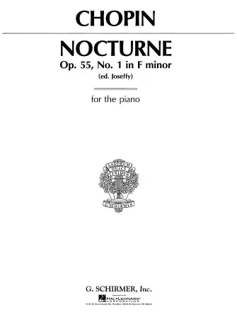 Chopin: Nocturne in F Minor, Op. 55, No. 1 (Joseffy)