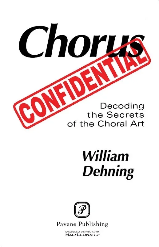 Chorus Confidential (Book)