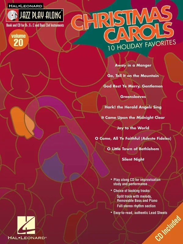Christmas Carols Jazz Play Along Book/CD V20 (Softcover Book/CD)