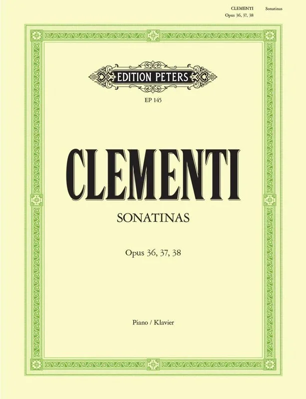 Clementi – Sonatinas Op 36 37 38 (Softcover Book)