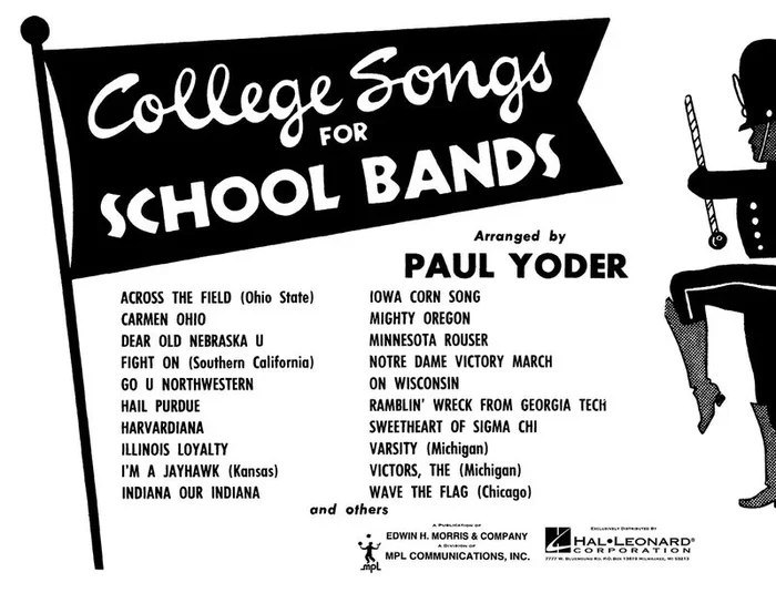 College Songs For School Bands 2nd Cornet (Part)