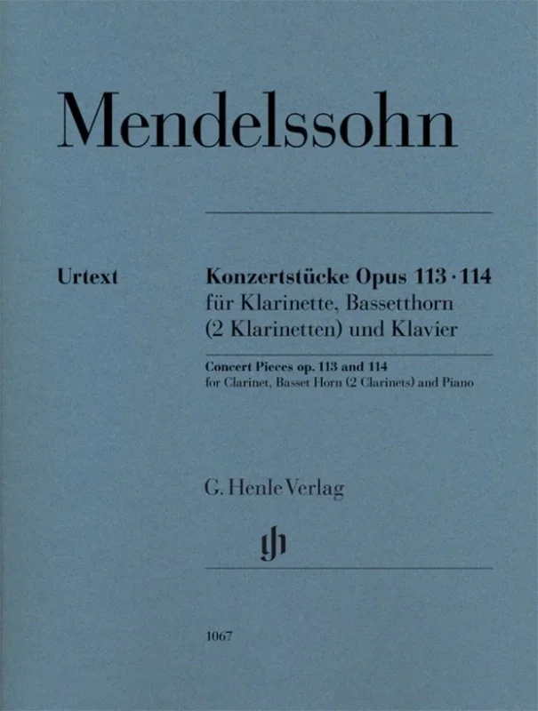 Concert Pieces Op 113 And 114 (Music Score/Parts) Book