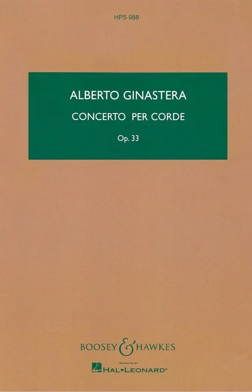Concerto Corde Study Score Book
