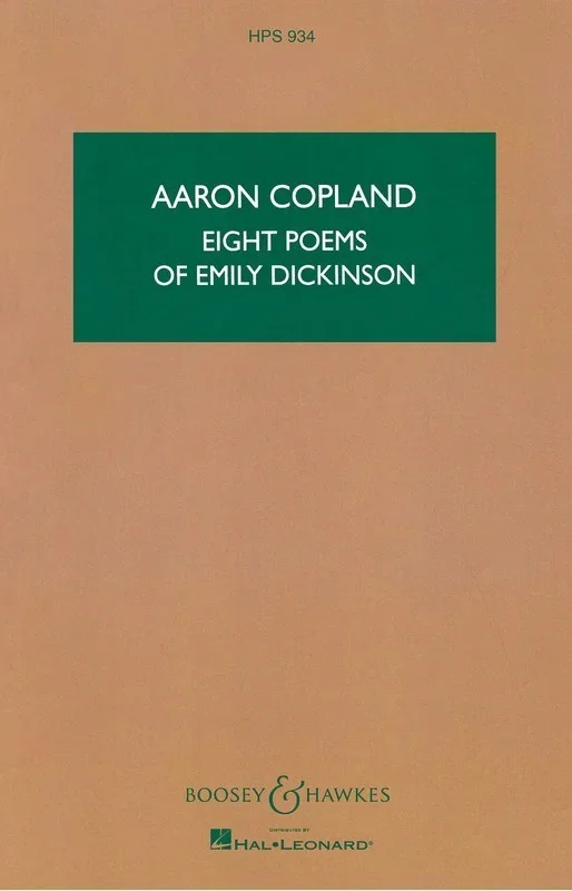 Copland – 8 Poems Of Dickinson Study Score Book