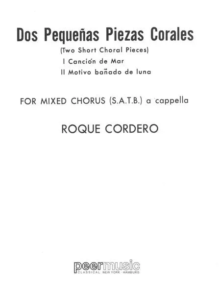 Cordero: Dos Pequeñas Piezas Corales