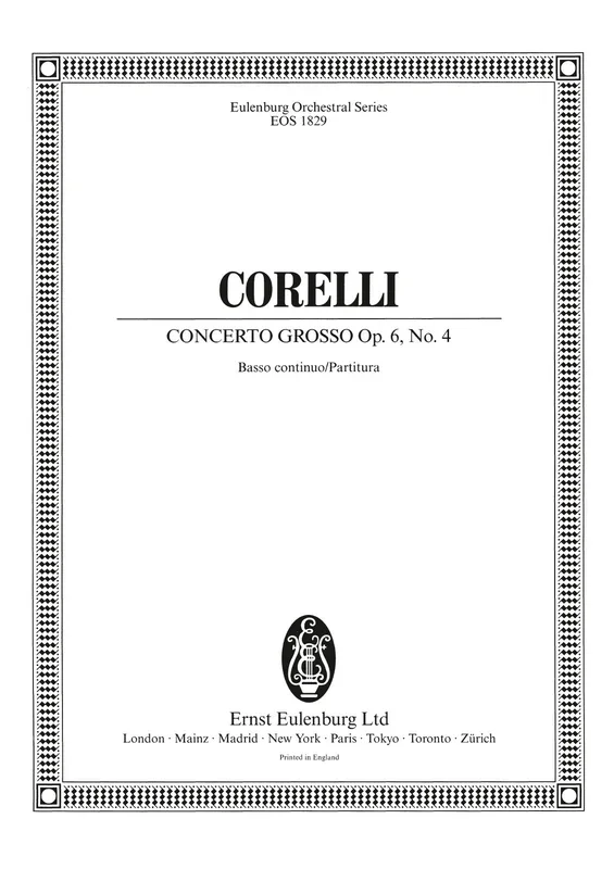 Corelli: Concerto grosso in D Major, Op. 6, No. 4