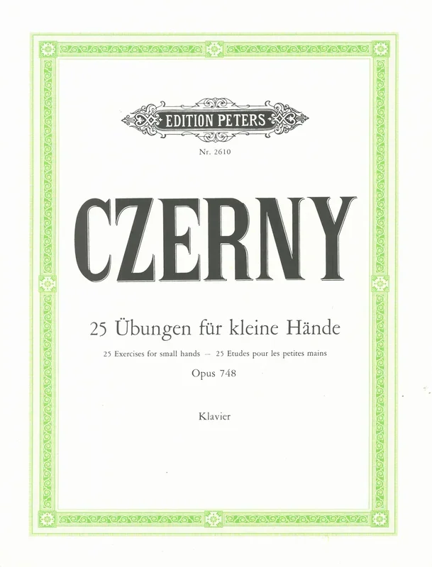 Czerny: 25 Etudes for Small Hands, Op. 748