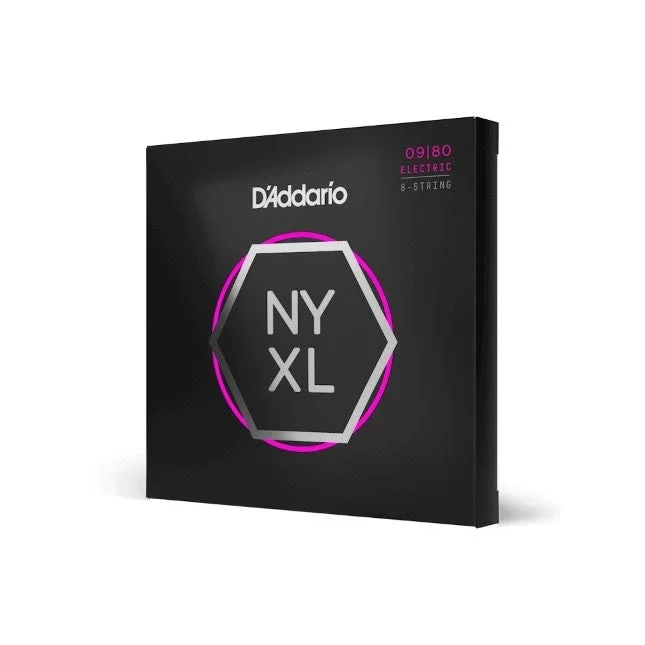 D’Addario 09-80 Super Light 8-String, NYXL Electric Guitar Strings