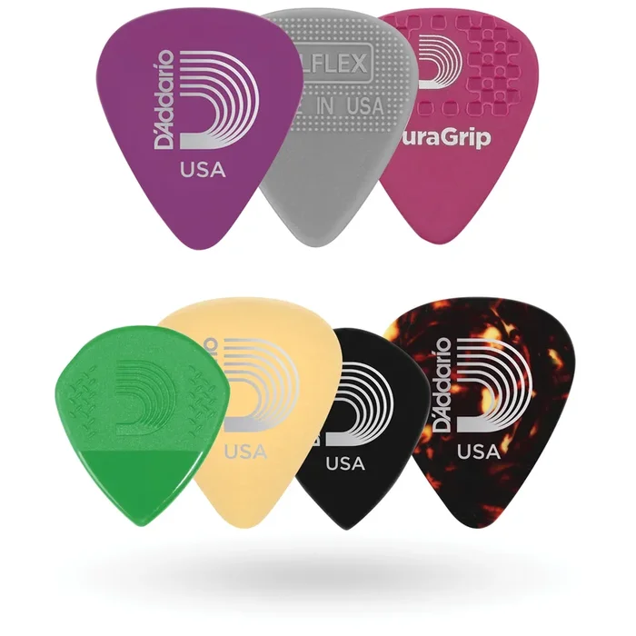 D’Addario Assorted Guitar Picks, 7-pack, Heavy