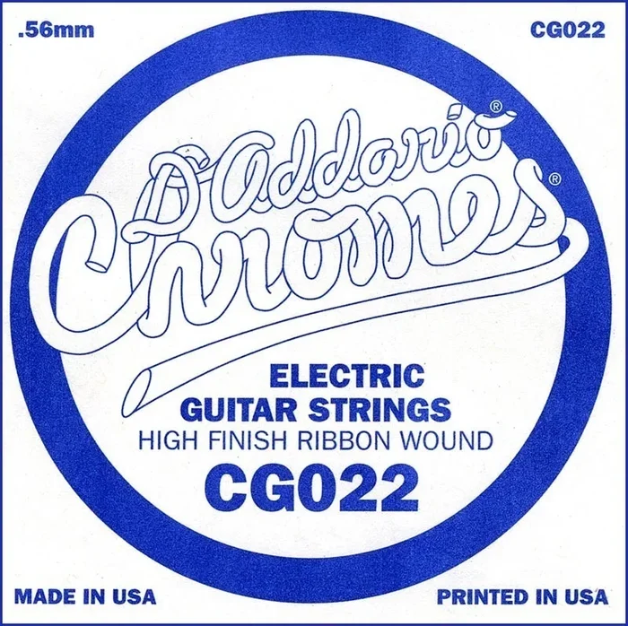 D’Addario CG022 Flat Wound Electric Guitar Single String, .022
