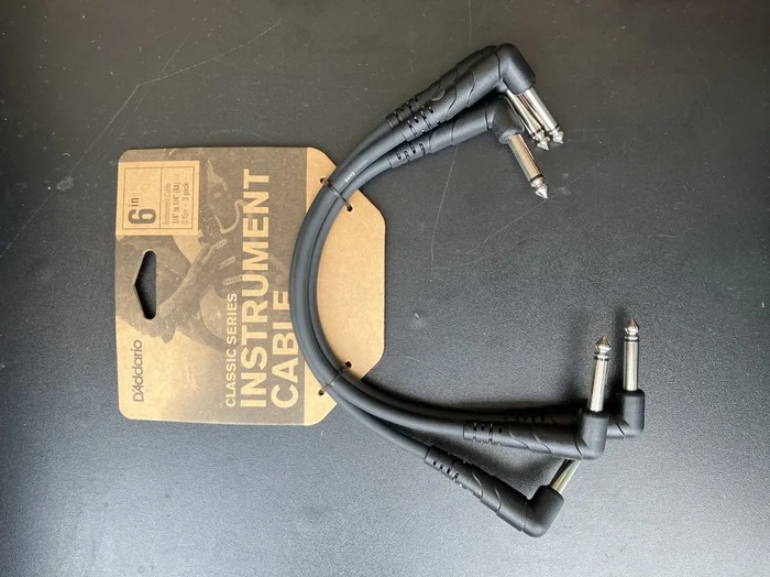D’Addario Classic Series Patch Cable, 3-pack, 6 inches