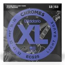 D’Addario ECG25 Light Gauge Flatwound Electric Guitar Strings