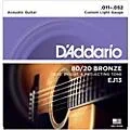 D’Addario EJ13 80/20 Bronze Custom Light Acoustic Guitar Strings Standard
