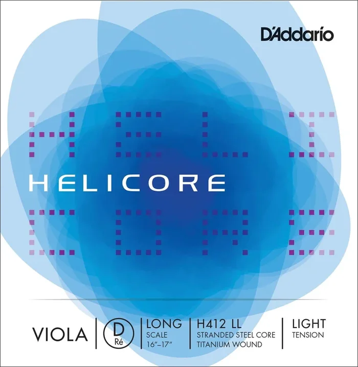 D’Addario Helicore Viola Single D String, Long Scale, Light Tension
