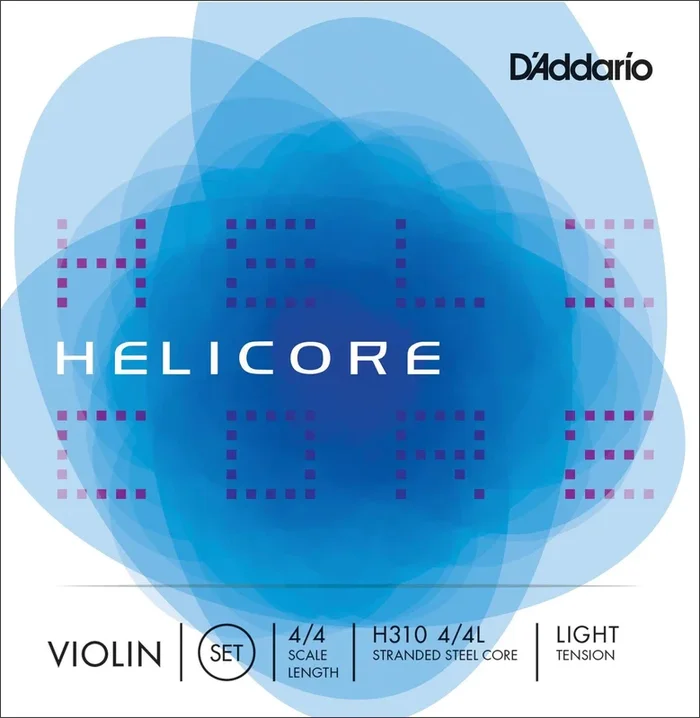 D’Addario Helicore Violin String Set, 4/4 Scale, Light Tension