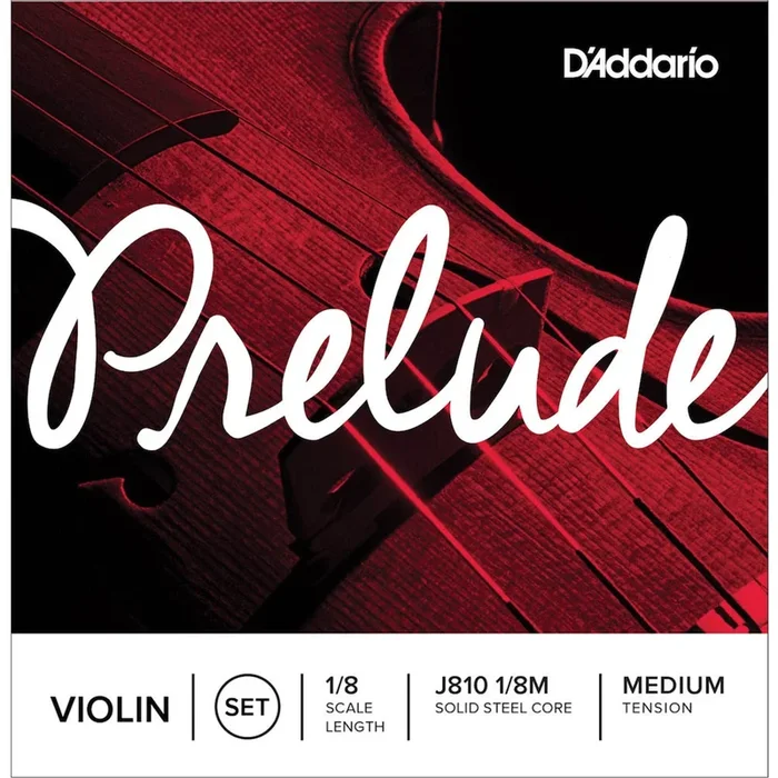 D’ADDARIO J81018M 1/8 Prelude Violin String Set, Medium Tension