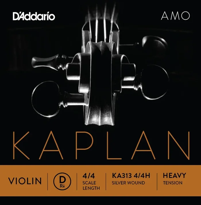 D’Addario Kaplan Amo Violin A String, 4/4 Scale, Heavy Tension