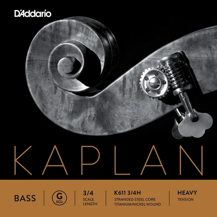D’Addario Kaplan Bass Single G String, 3/4 Scale, Heavy Tension