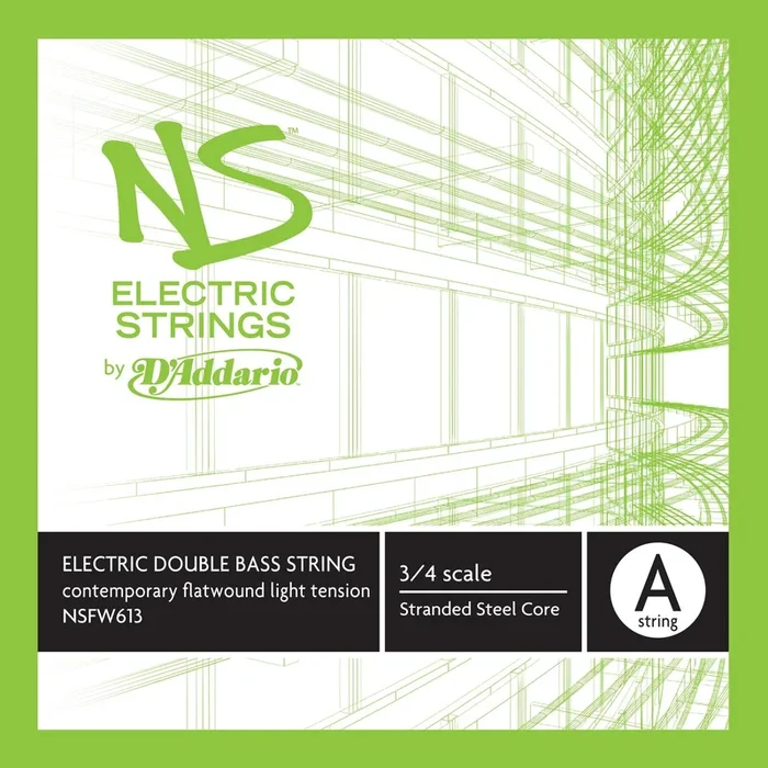 D’Addario NS Electric Contemporary Bass Single A String, 3/4 Scale, Medium Tension