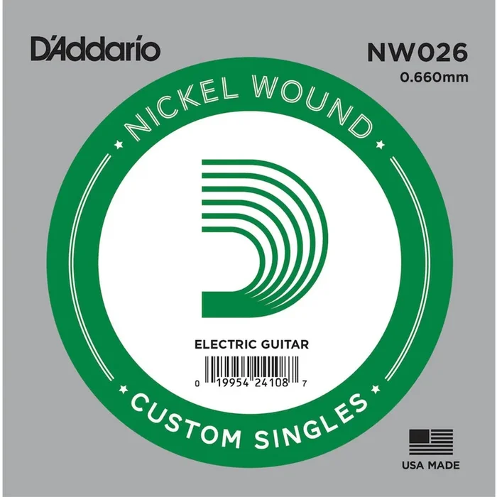 D’ADDARIO NW026 .026 Single XL Nickel Wound String