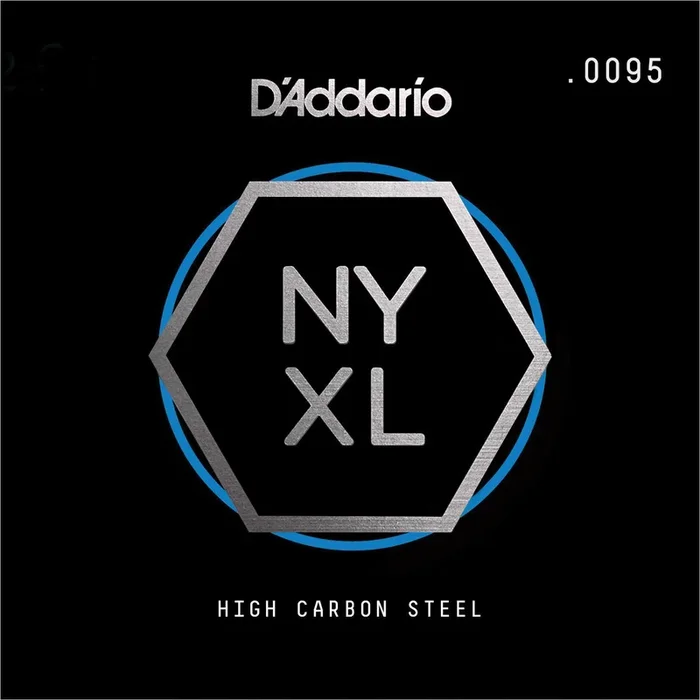 D’Addario NYS0095 Single Plain Steel Guitar String, .0095